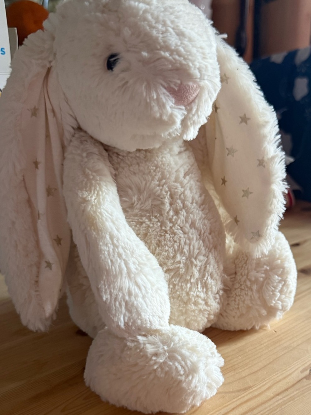 Jellycat medium Bashful cream ivory twinkle bunny EUC NO FLAWS